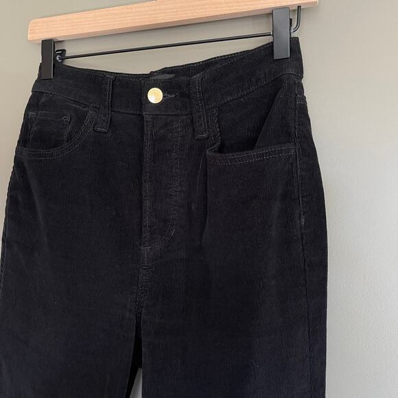 FAVORITE DAUGHTER Valentina Super High Waist Flare Corduroy Jean Meteorite Sz 25 - Picture 10 of 16